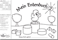 Titelseite des Mal- und Arbeitsbuches Mein Entenbuch 2