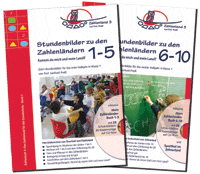 Publikationen Stundenbilder zu den Zahlenländern 1 - 10, Zahlenland 3, Band 1 und 2