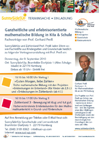 Seminarank�ndigung Zahlenland 3 Prof. Gerhard Prei�